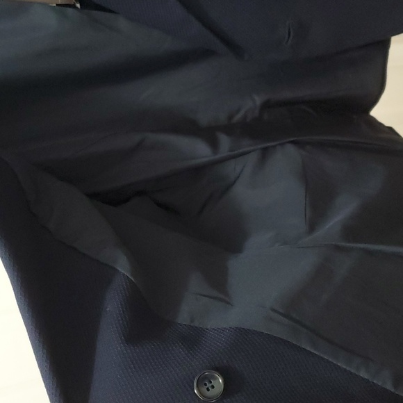 Navy Gold Buttoned Coat - Picture 9 of 11